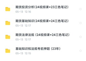 24年期货从业考试233网校 全部 视频资料+笔记