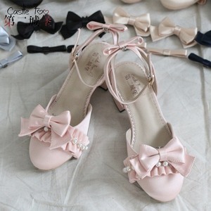 第二城堡【新版小优雅】原创独家设计Lolita缎面单鞋夏季凉