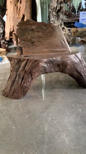 阴沉木红椿乌木碳化木靠拼实木墩子大椅子凳子