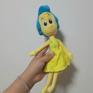 中古老货2015年迪士尼头脑特工队乐乐天使毛绒玩偶玩具娃娃摆