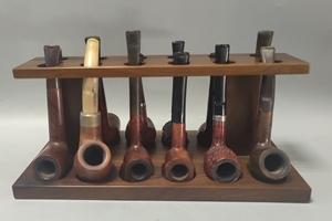 意大利1960年代古董实木烟斗架一个(这是12斗位架子)
