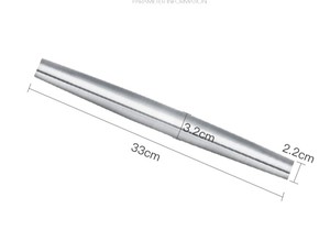纯钛擀面杖，实心纯钛。全新，长度33cm，重量1000g。传