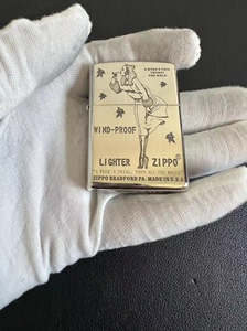 全新正品Zippo/之宝打火机 Zippo纯银风女 白铜镀银