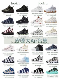 #Nike/耐克 皮蓬大air男女鞋黑白熊猫白红尼克斯外星人