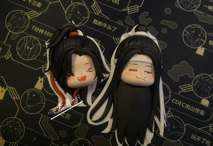 魔道祖师粘土定制冰箱贴超轻粘土手办定制