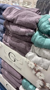 上海Costco代购印度产Grandeur低捻纯棉浴巾四色可