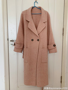 专柜正品秋冬呢子羊绒羊毛大衣风衣外套中长款韩版流行女装。