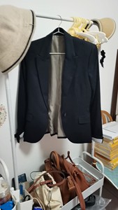 mango西服外套女生条纹西服正装小个子西装外套修身西服16