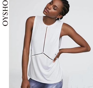 Oysho同款罩衫 怪力少女速干短袖镂空设计女运动瑜伽跑步短