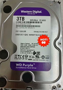 全新3t西数紫盘机械硬盘7200转，64M高速缓存，3.5寸