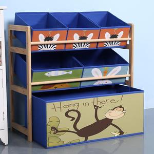 儿童房玩具收纳架家用整理架归纳架储物柜实木收纳柜子落地置物架