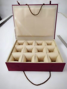 复古新款锦盒大号多格收纳盒文玩玉器手串佛珠展示包装盒子