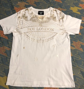 Boy London 2019老鹰满印休闲短袖T恤 白色 L