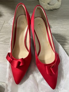 康莉 婚鞋新娘鞋秀禾婚纱两穿2023年新款中式红色尖头高跟鞋