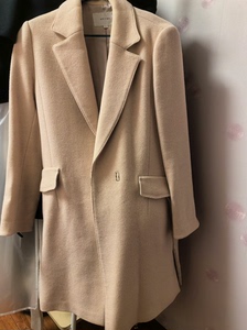 闲置正品安乃安大衣，韩国2码，相当于M-L码，正藕粉色，显白