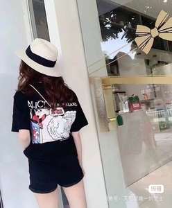 【全新】摩安珂 Moco爱丽丝系列印花T恤，三标齐，全新正品