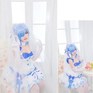 【40三天出租】初兽猫现货拉姆蕾姆婚纱花嫁婚纱cosplay