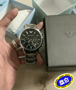 阿玛尼男士手表，型号：AR2434,钢带，全新，无任何毛病，