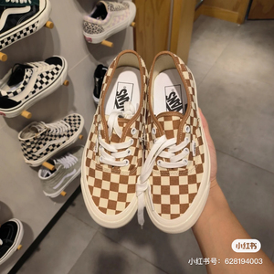 vans 万斯咖色棋盘格安纳海姆系列