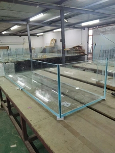 工厂直销超白玻璃鱼缸现货金晶超白缸定制长方形客厅造景水族箱水