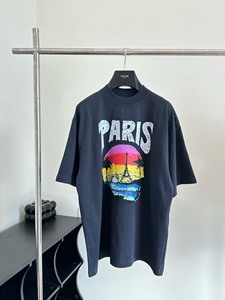 Balenciag*/巴黎BLCG 23SS新款日落T恤