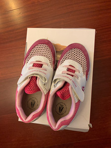 暇步士儿童运动鞋 19cm 桃红色 透气性好 舒适宝宝自己穿