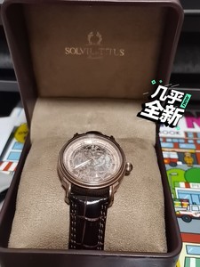 铁达时titus全自动机械镂空男士手表，香港专卖店购入，包装