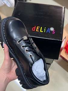 正品Delias代购 Dollskill美式复古小黑鞋少女牛