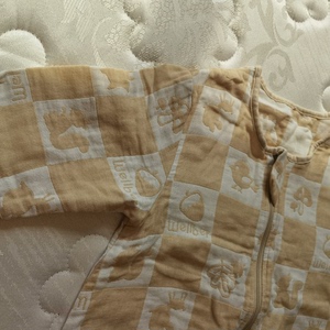 威尔贝鲁睡袋95cm，天热彩棉，就是毛巾被的感觉，不厚，短袖