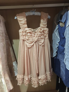 恩曼琳藕粉色连衣裙6号165/84A，98新，粉藕色嫩龄仙女