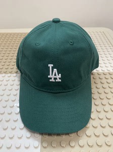 韩国mlb帽子墨绿色软顶小标la棒球帽cp77新款男女