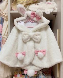 【出租】lolita搭配兔耳斗篷 甜蜜兔熊 迪士尼租借
