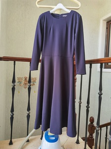naingirl蓝色素版连衣裙，经典裙型，超级显瘦，胸围40