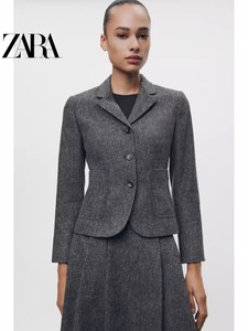 ZARA 女装羊毛混纺极简主义西装外套xs码209 s码26