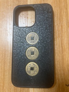 大漆雕漆 钱到家 招财转运 漆器手机壳适用于iPhoneX/