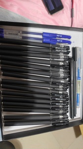 出邮费10送了，Test2黑色中性笔碳素笔15支。真彩蓝色中