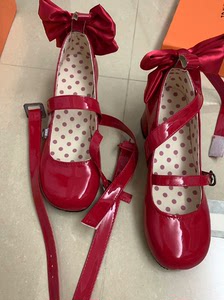 【可直拍，码数齐】魔法少女小圆红色鞋子cosplay
