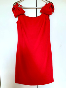 小s同款iRoo红色小礼服连衣裙