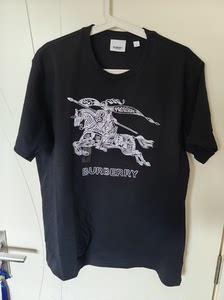 Burberry巴宝莉BBR麦穗刺绣字母logo短袖T恤