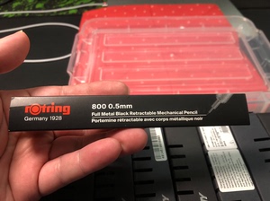 全新 rotring红环800 黑色 0.5mm