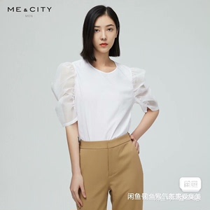 清仓！ME CITY中袖女款小衫上衣 m码 全新正品 不干了