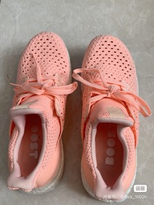 Adidas阿迪达斯boost大底粉红色运动鞋跑鞋 38码