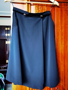 季候风专柜购买夏季半裙，简单大方，薄薄的一款，上面配蓝色蕾丝