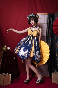 【出】临月仙 安朵的密匙原创lolita 和风连衣裙 亲子装