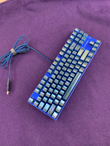 雷神蓝血人K750T-D茶轴RGB机械键盘87键成色看图判断