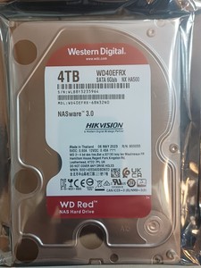 #硬核电脑配件 WD/西数6T监控硬盘4T红盘蓝盘8T紫盘1