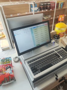 二手 95 新收银机处理新款超市收银系统一体机便利店收银机百