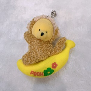 东京迪士尼中古变装猴子抱香蕉系列噗噗挂件