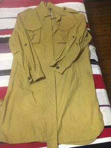 Bershka衬衫外套、姜黄色，可当连衣裙穿也可以做衬衫式外