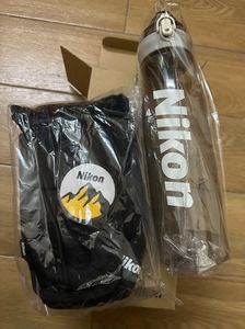 尼康Nikon水壶水杯(送收纳包)，运动水壶，旅行水壶，有盖